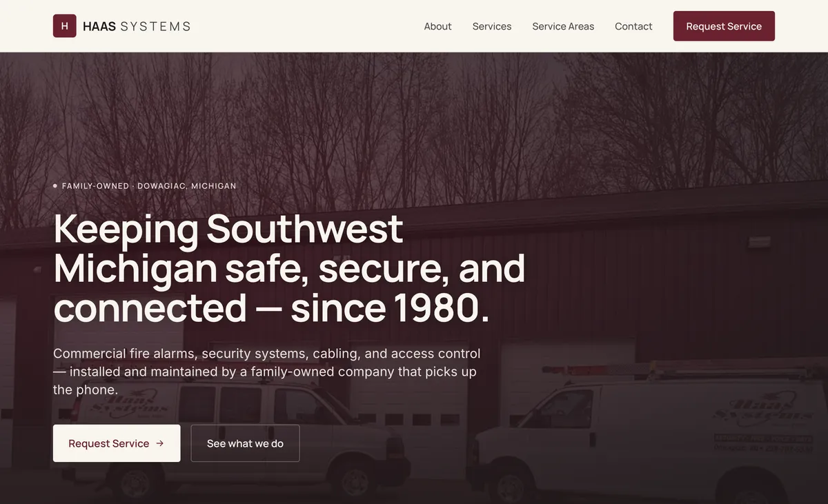 Haas Systems homepage